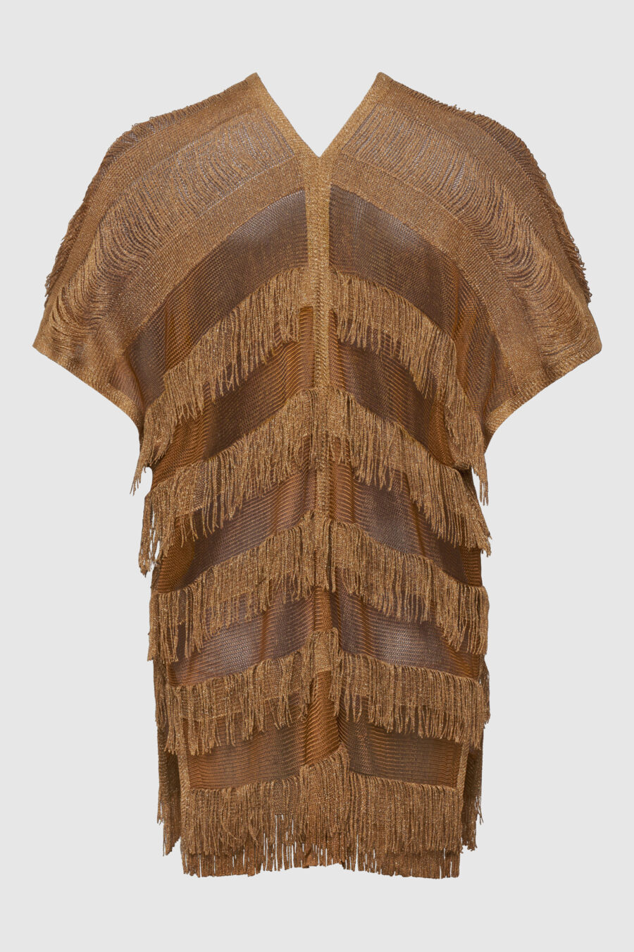 Tunika transparent Braun