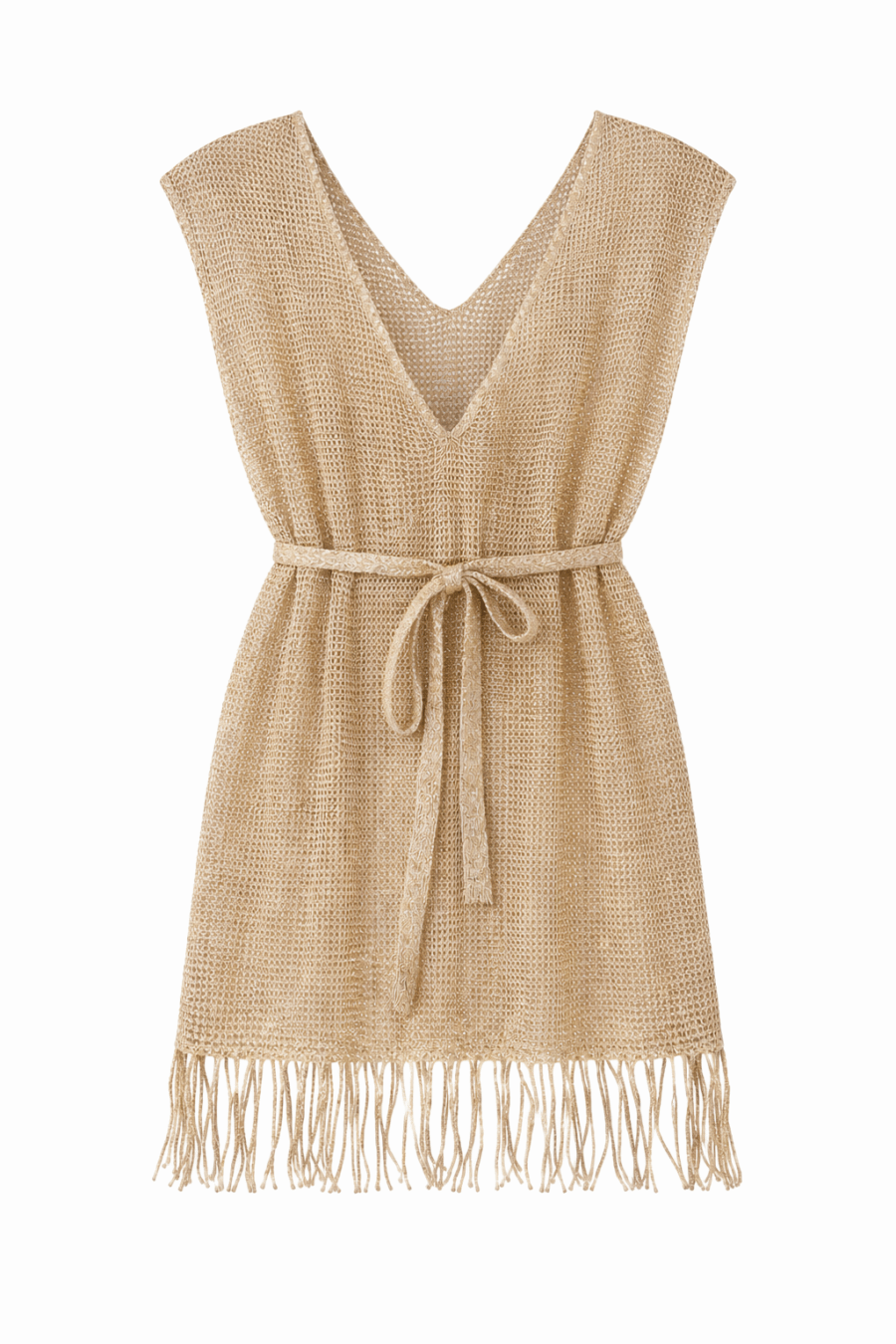 Tunika mit Fransen und Lutex onesize