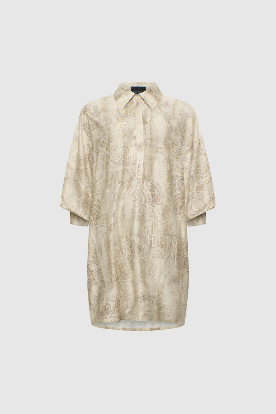 Tunika in Creme und Braun