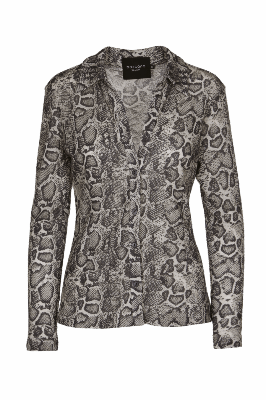 Bluse aus einem elastischen Gewebe in Animal Print
