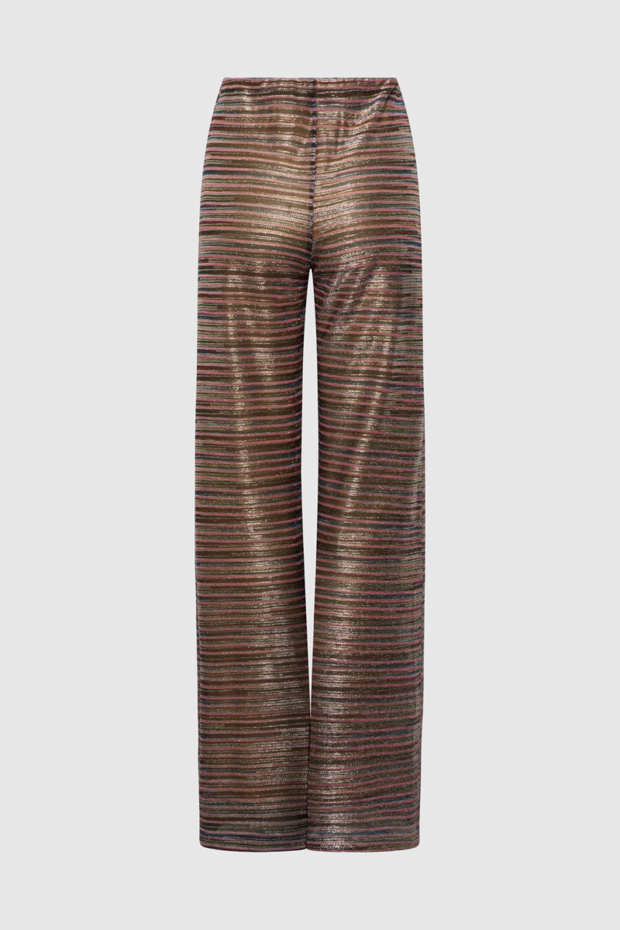 Hose in Lurex Optik rose