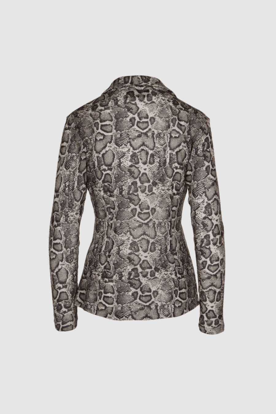 Taillierte Bluse mit Animal-Print Back