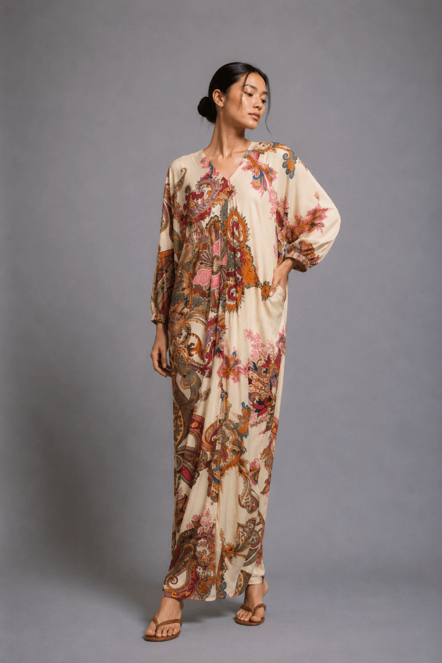 Boho Tunika mit Paisley-Muster