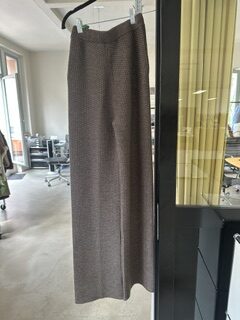 Strickhose aus Merinowolle in Braun-Melange