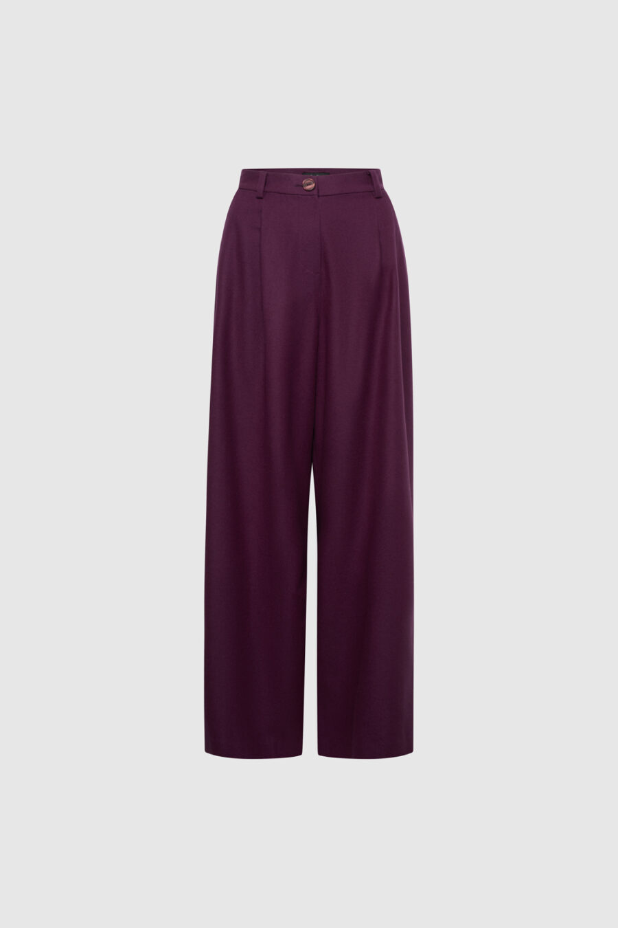Weite Hose aus Merinowolle in Purple