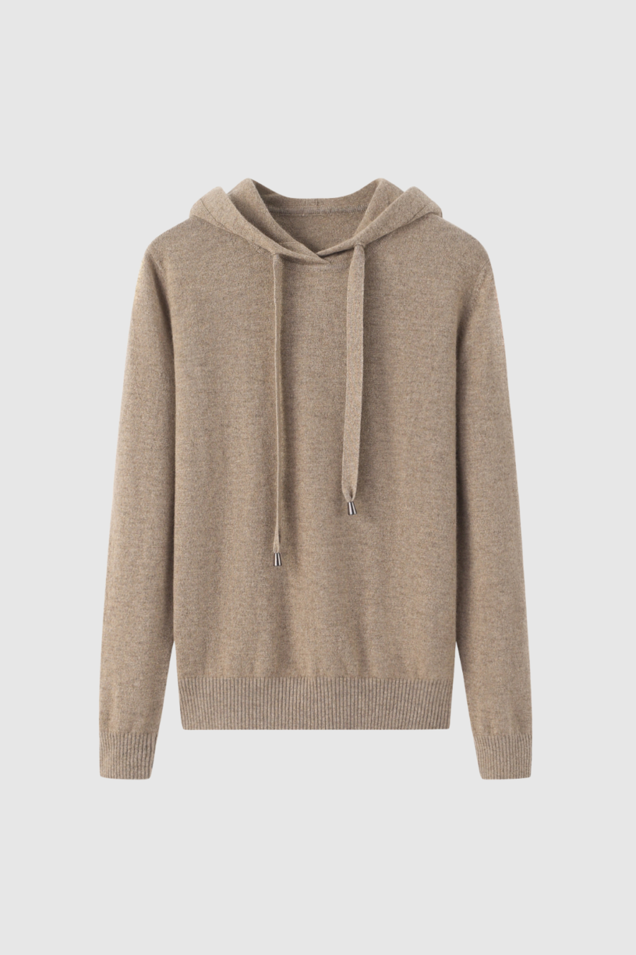 Kaschmir-Hoodie aus 100 % Kaschmir in Camel