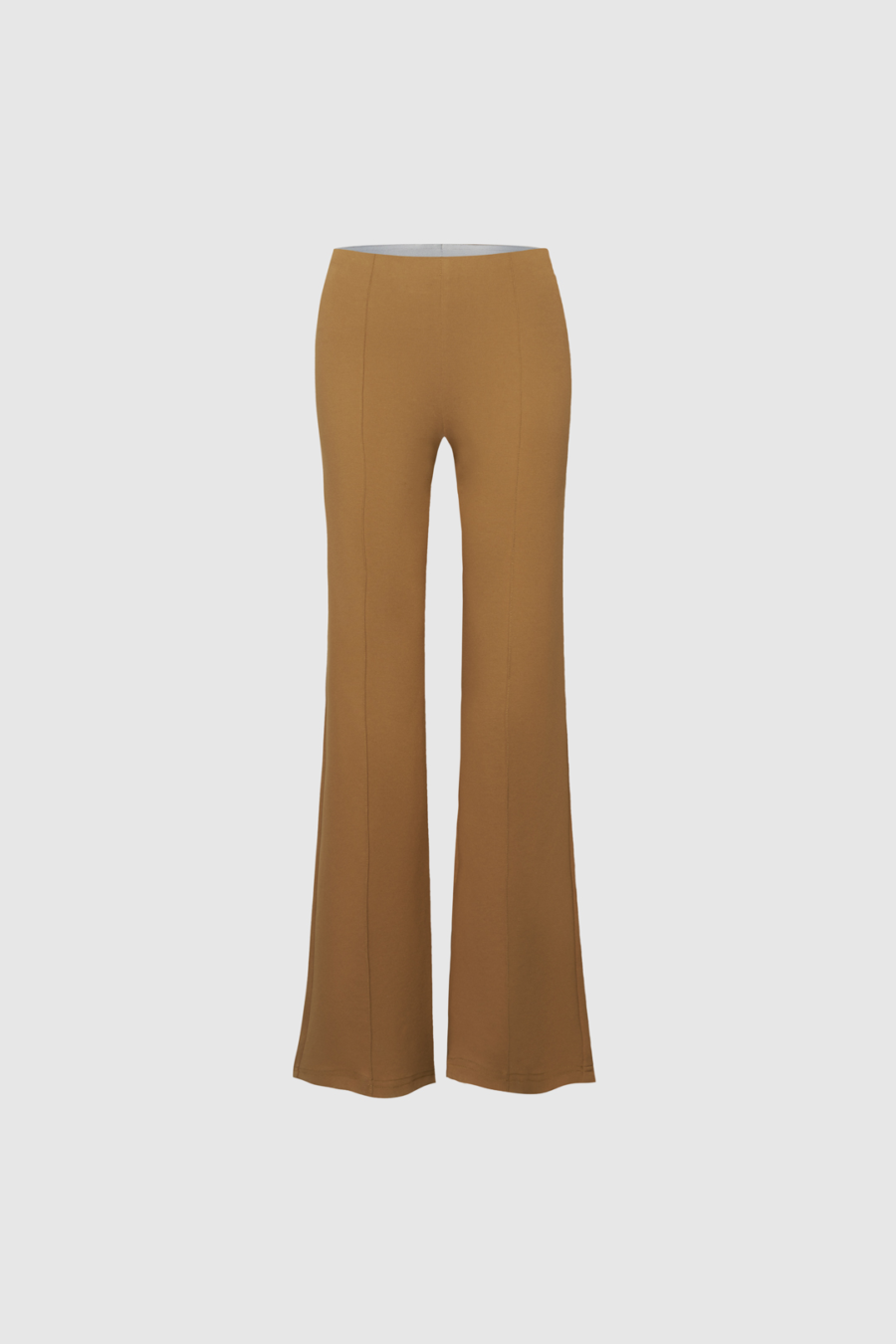 Weite Hose mit fließender Silhouette in Camel