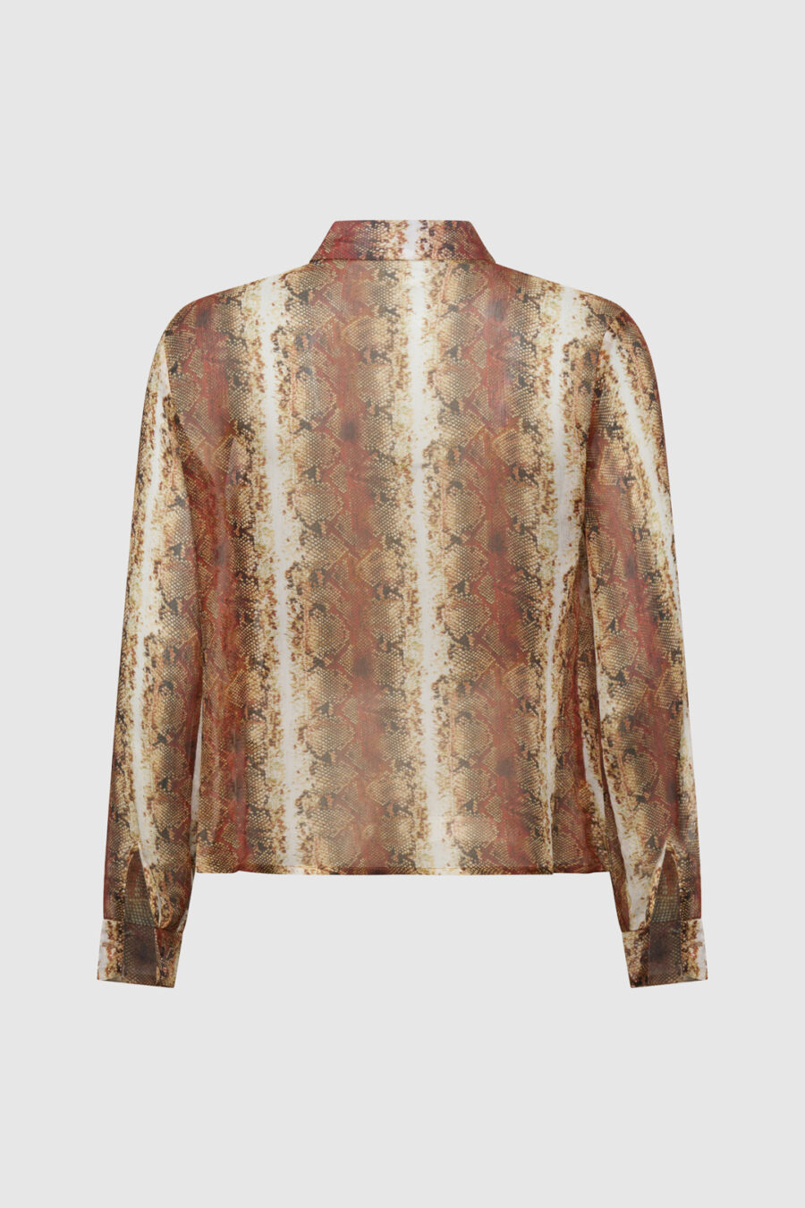 Seidenbluse mit Animal-Print