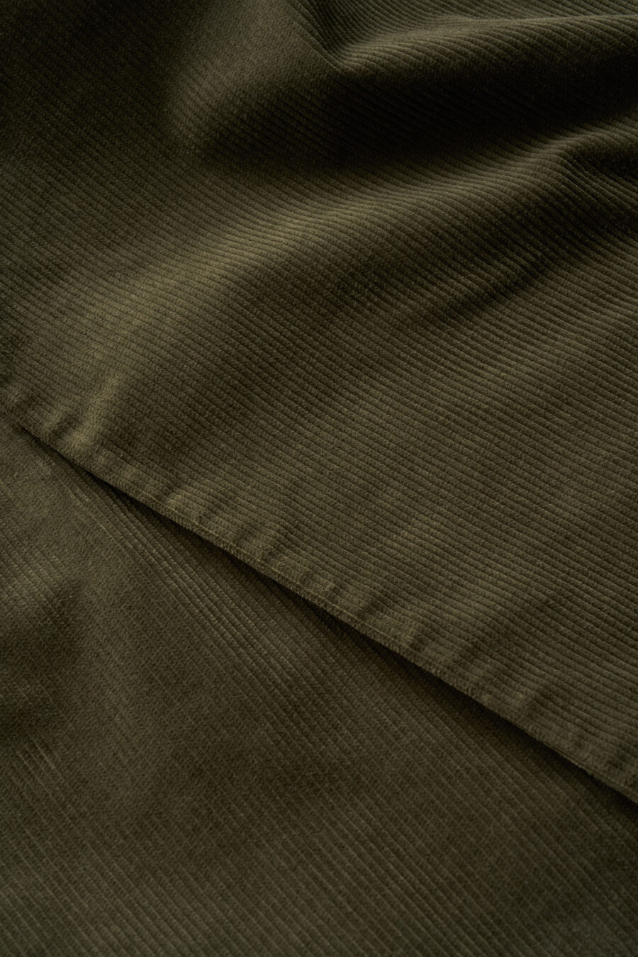 Oversized Cordblazer aus Baumwolle und Seide in Olive Detail