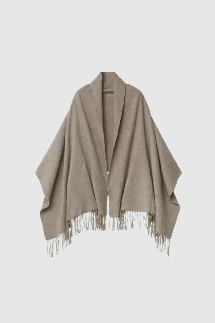 Oversize Kaschmirschal in Camel
