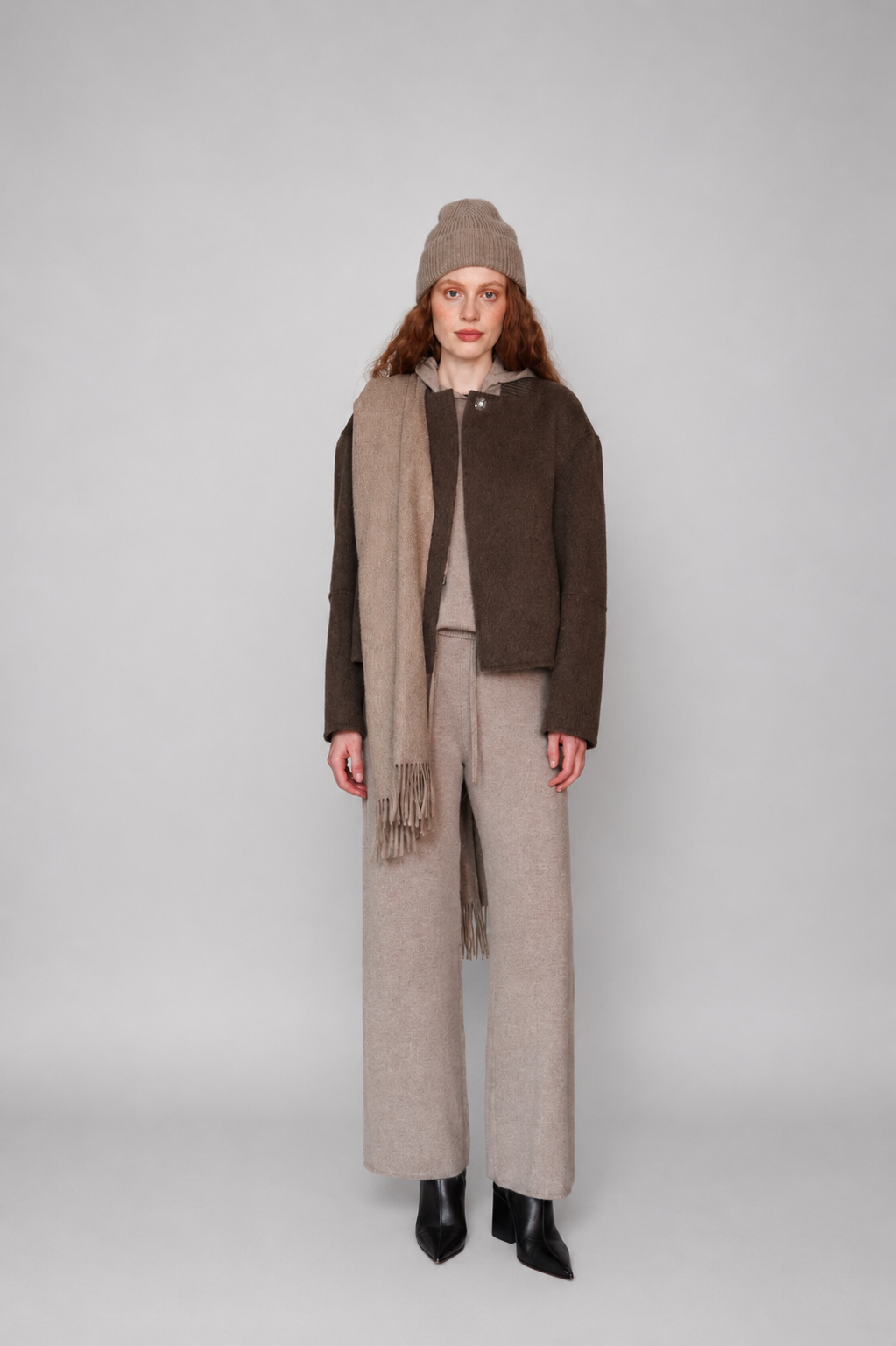 Kaschmirhose aus 100 % Kaschmir in Camel